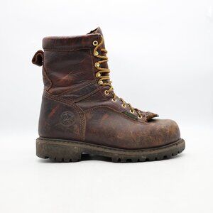 Georgia Boot Men's 9.5 W Kiltie Lace Up EH Waterproof Steel Toe Work Boots